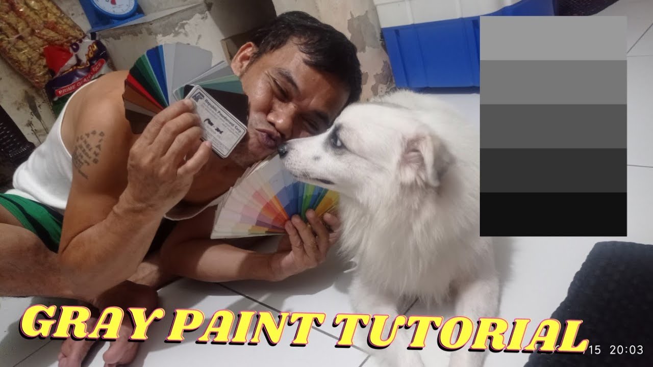 GRAY PAINT easy mix (TAGALOG TUTORIAL)
