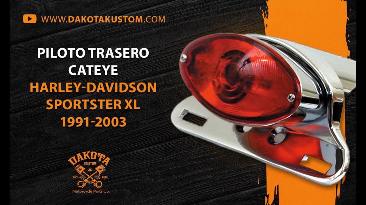 Piloto Trasero Cateye Harley-Davidson Sportster XL 1991-2003 - Dakota Kustom