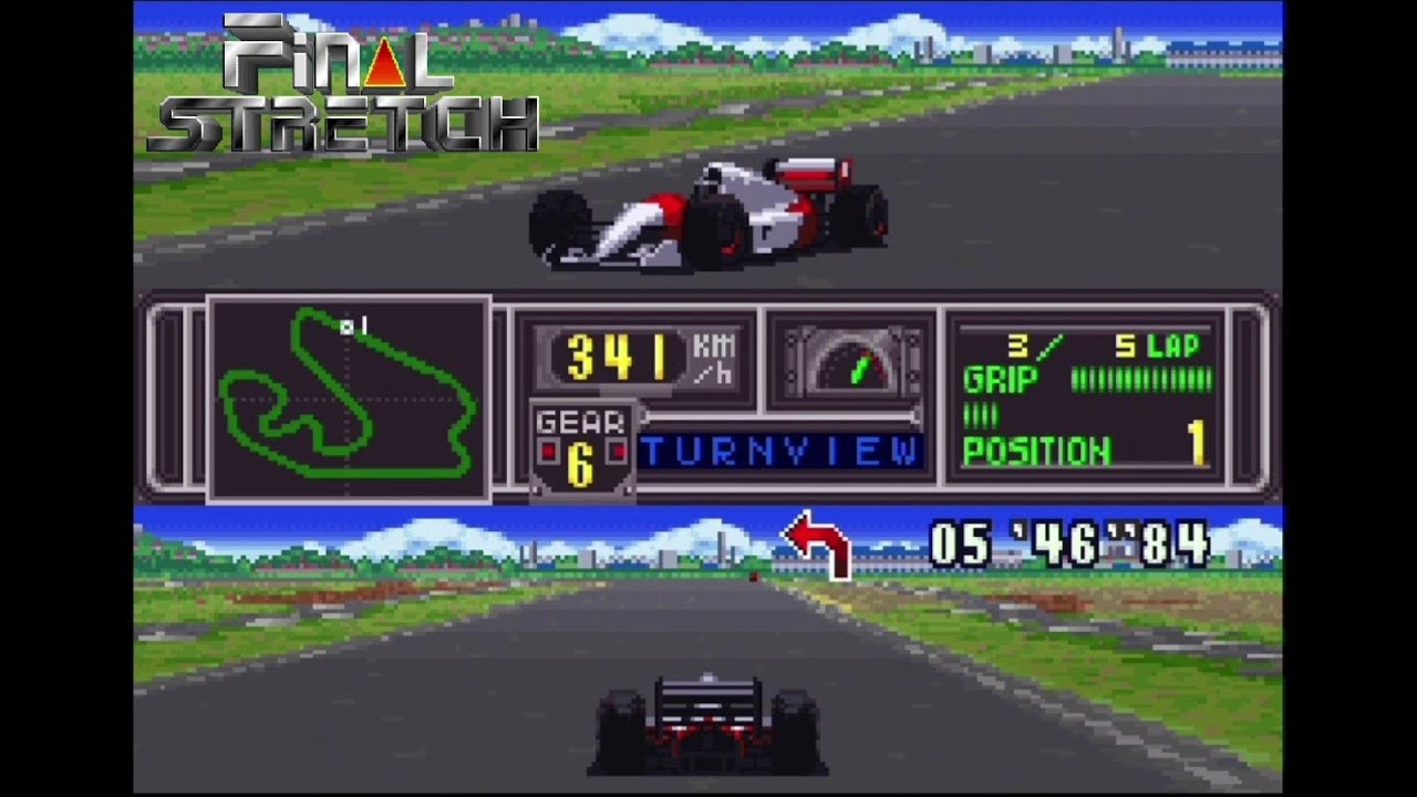 Final Stretch SNES Gameplay - Round 2 (Brazilian GP)