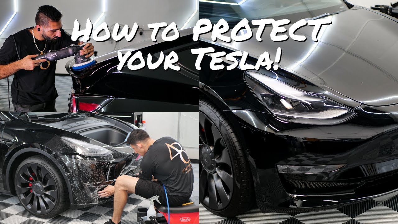 Clear Bra and Ceramic Coating Tesla Model 3