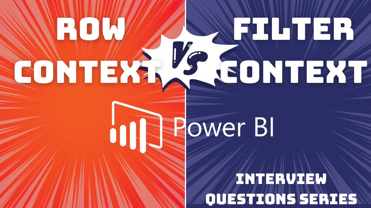 Row Vs Filter Context | Power BI Interview Question