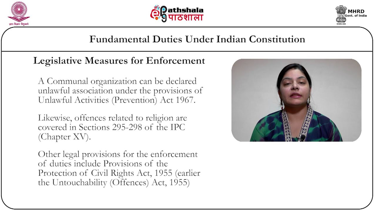 Fundamental duties under Indian constitution