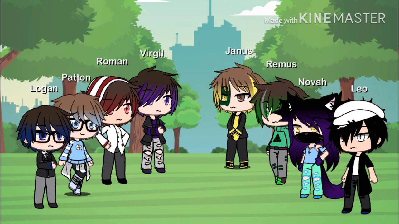 Highschool AU Sander Sides Gacha life singing battle