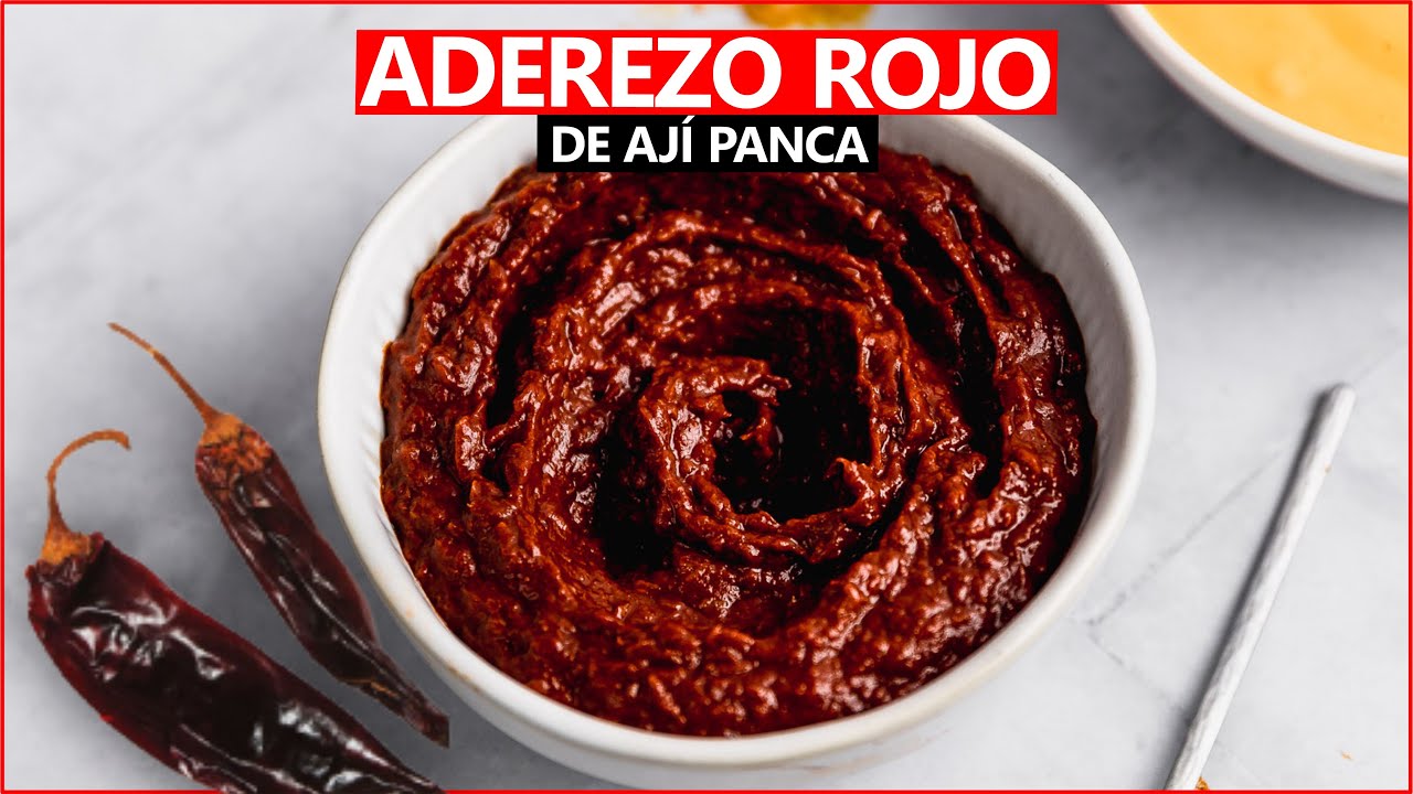 Aprende a preparar ADEREZO DE AJ&Iacute; PANCA | Base de la COMIDA PERUANA