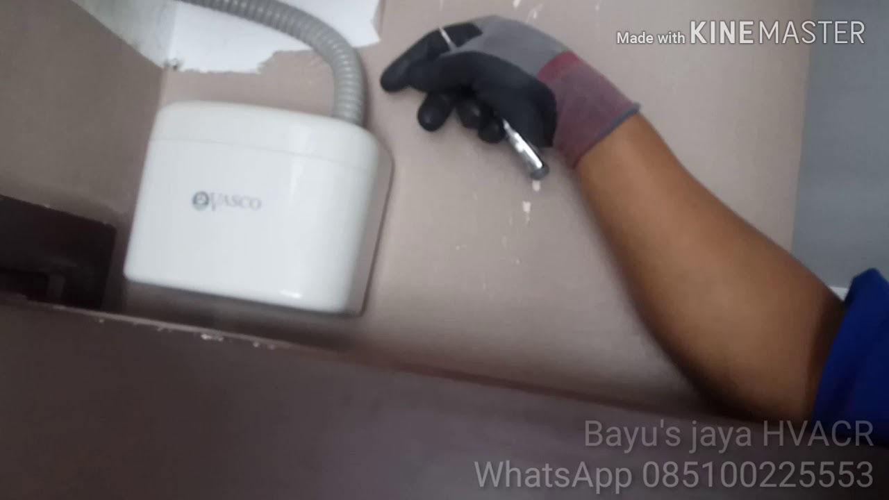 Buang air ac ke tempat lebih tinggi dari pada indoor ac? Yakin bisa pakai mesin pompa pembuangan!!!