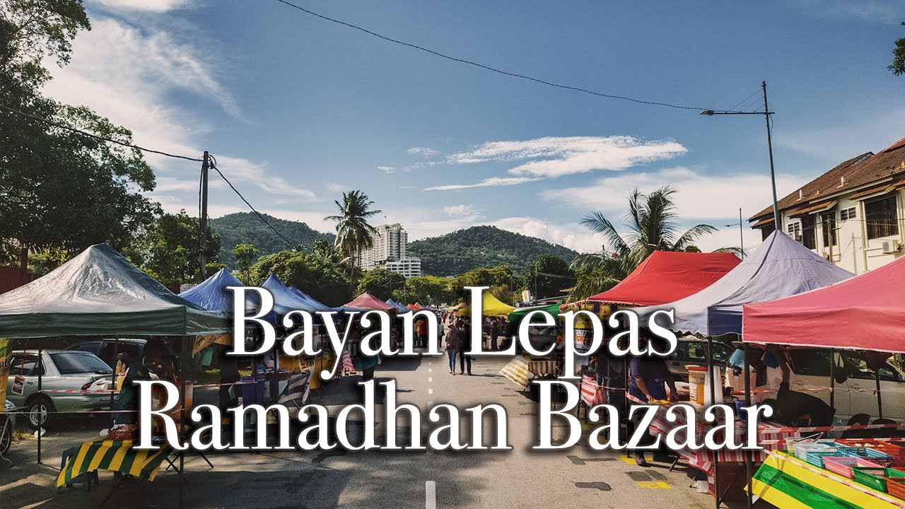 【4k】Bayan Lepas Bazaar Ramadhan in Penang Malaysia