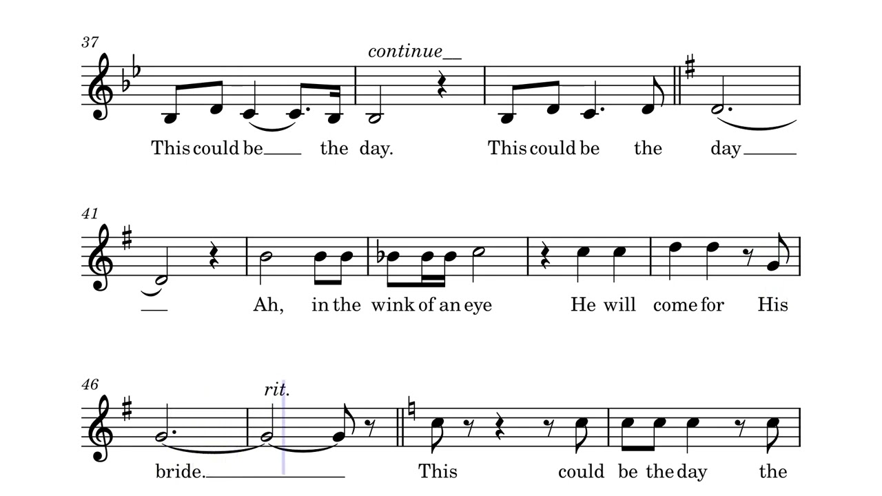 This Could be the day Soprano 2