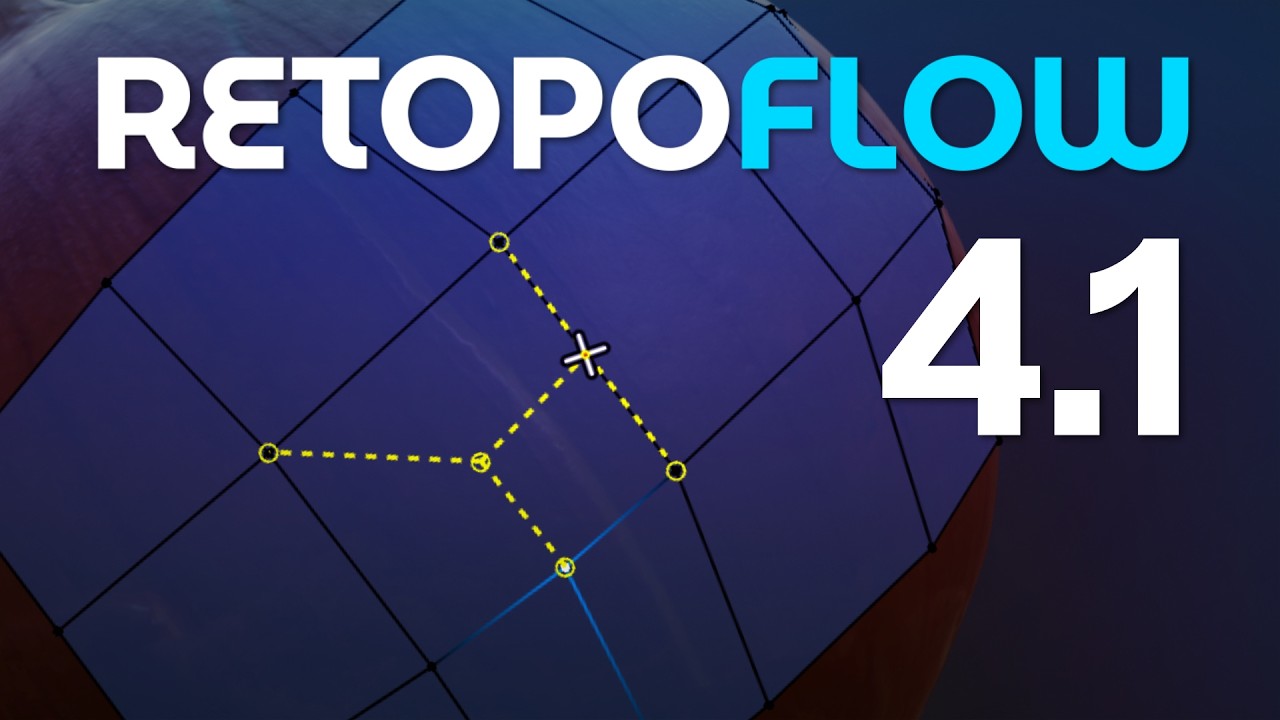 Retopoflow 4.1 - New Knife, Auto Junctions, Topo Rotate, Pinning, and More