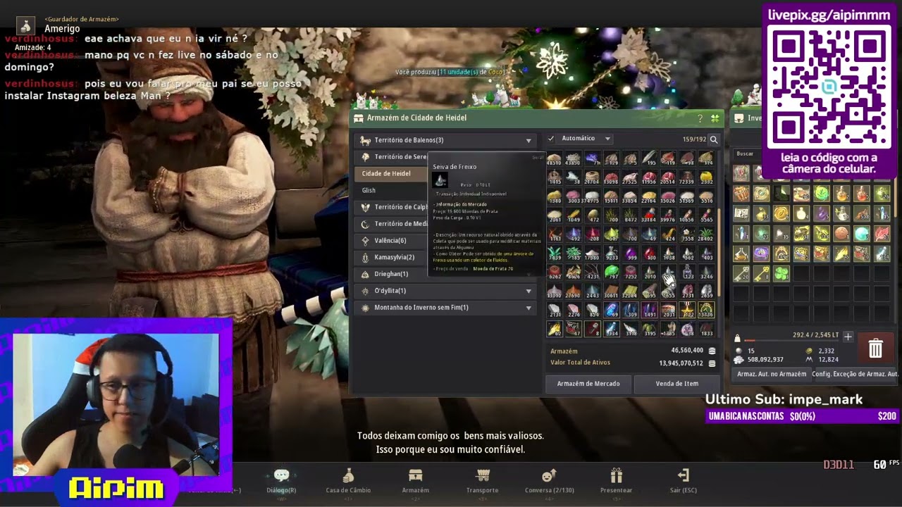 Live 05/12/22 Live relampago, se pisca perde | !lifeskill !garmoth !discord !tiktok