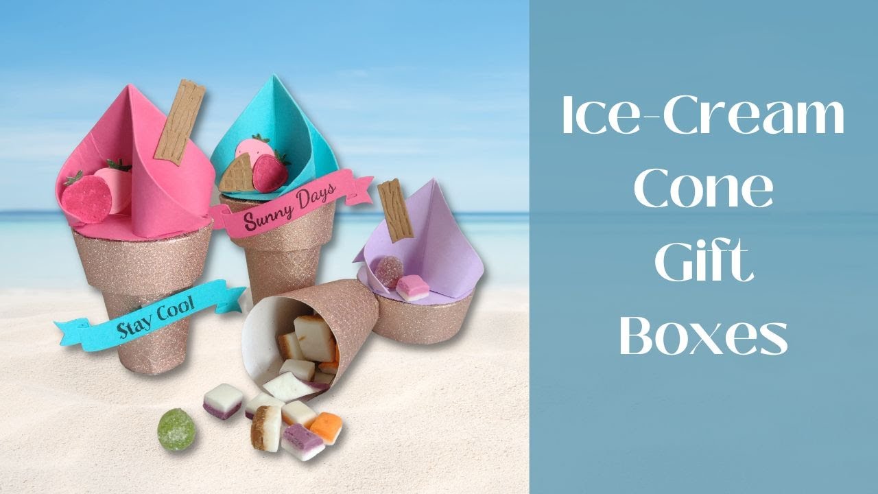 Craft Stash End of Summer Hop | Ice Cream Cone Gift Box