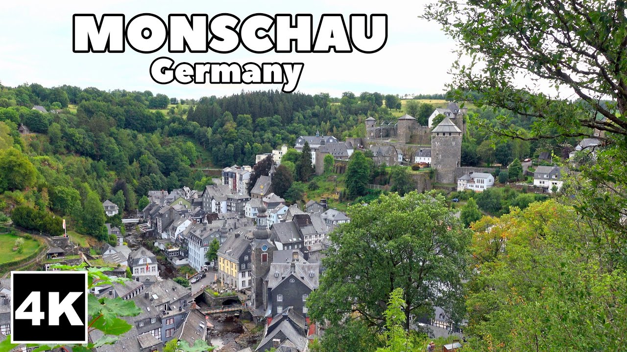 Monschau Germany 🇩🇪🌞 Medieval Town 4K HDR