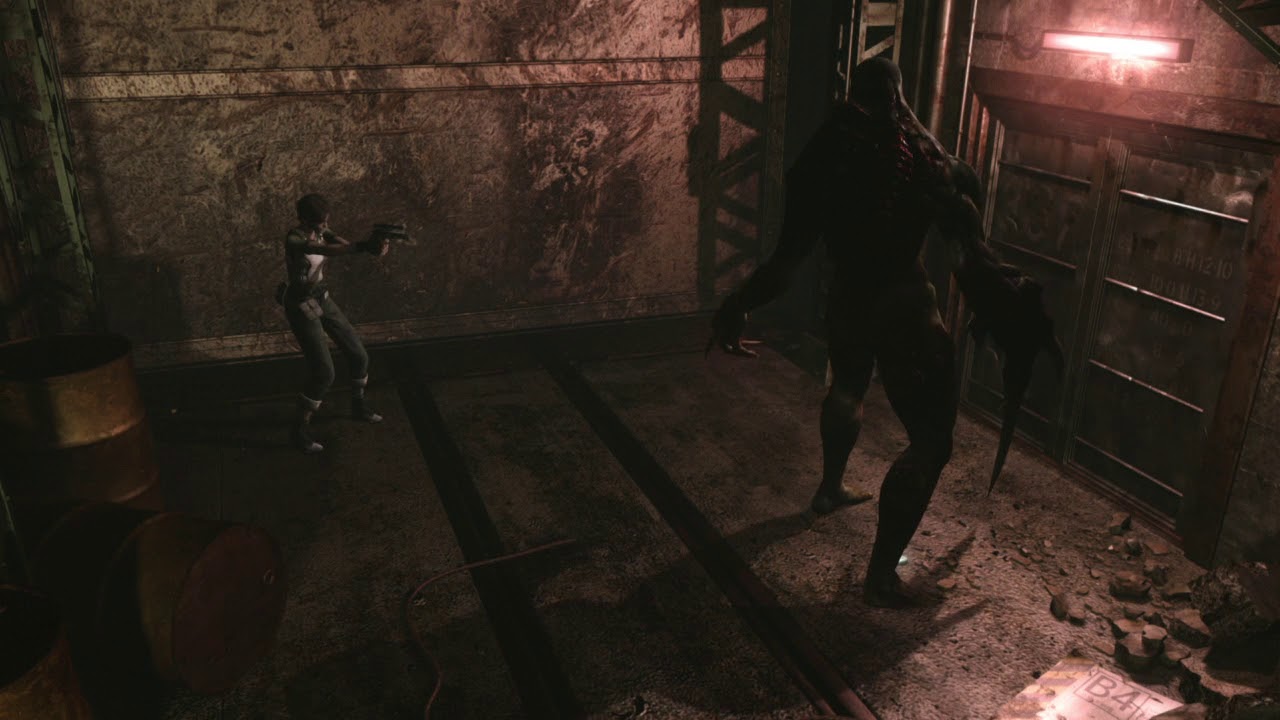 Resident Evil 0 - Tyrant Boss Fight - Hard/No Damage.