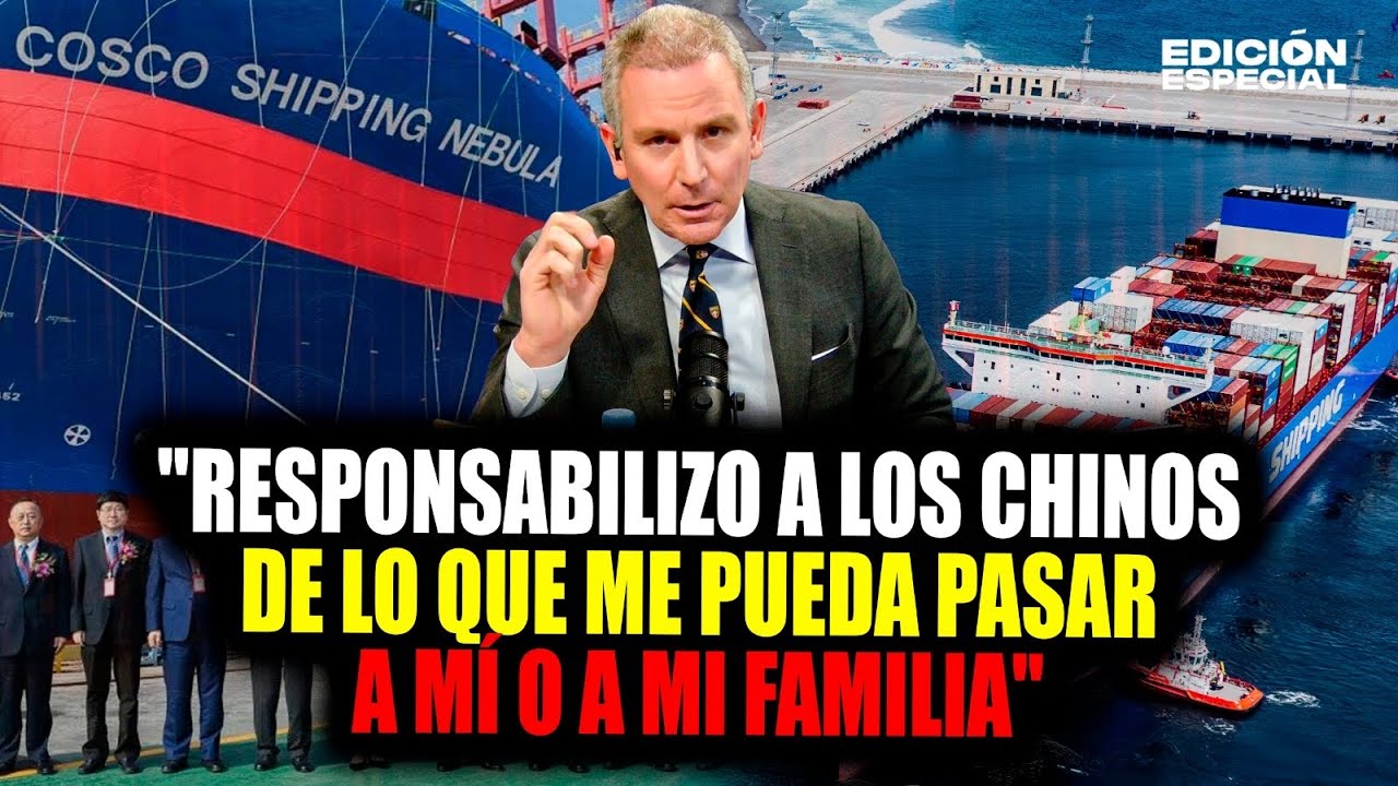 Diego Acuña responde a Cosco Shipping Ports Chancay y los responsabiliza de lo que le pueda pasar.