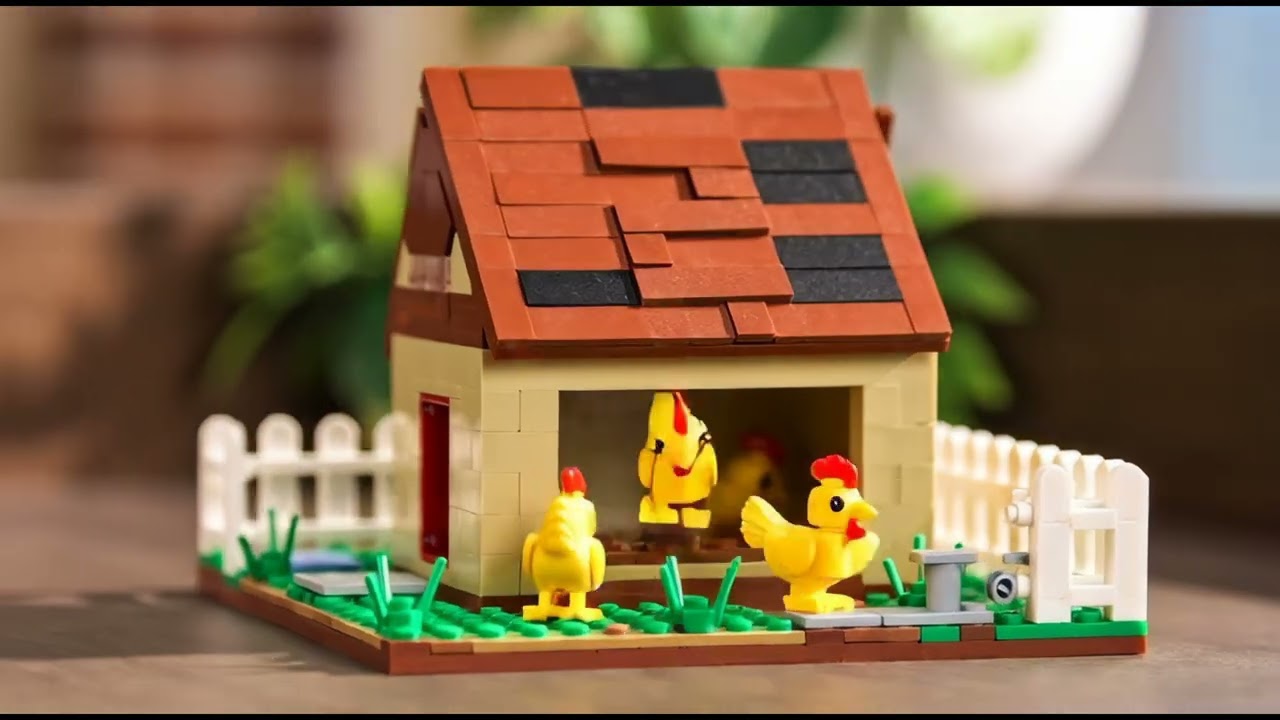 Lego-style chickens