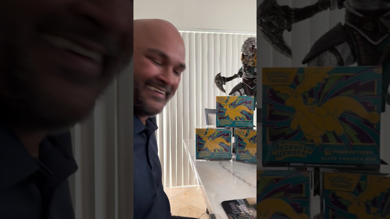 Pokemon Ascended Heros 4 Elite Trainer Boxes opening