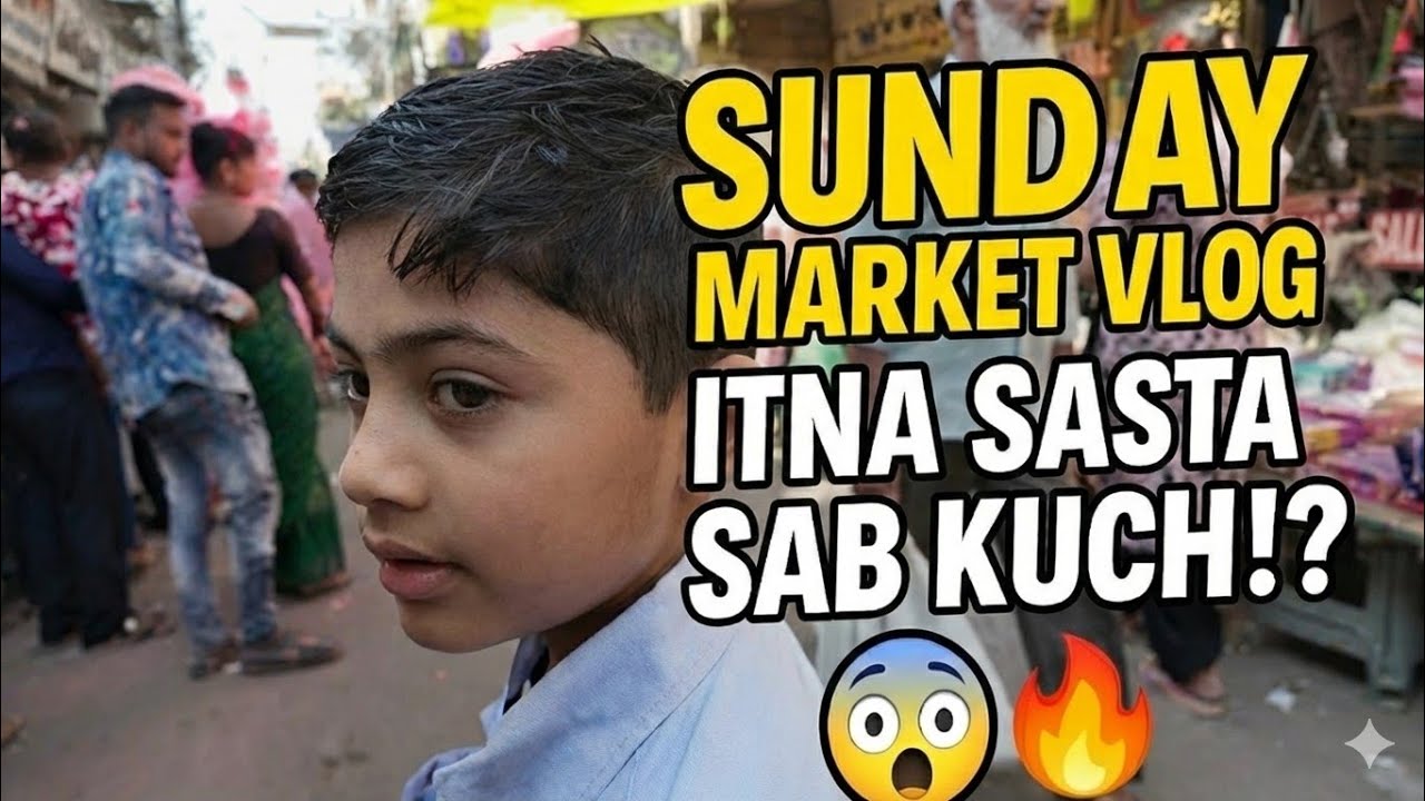 Bharuch Sunday Market Vlog — Itna Sasta Sab Kuch!? Full Tour 😱🔥