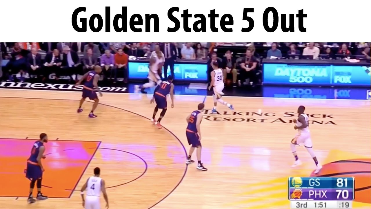 Golden State 5 Out Screen Away Basketball Offense