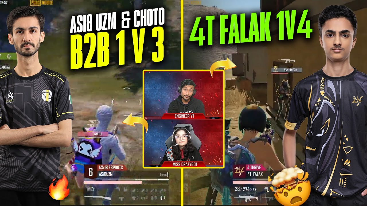 ASi8 UZM & CHOTO B2B TEAMS WIPED OUT🥵 4T FALAK CRAZIEST 1V4 🔥 CASTERS SHOCKED ON ASi8 & 4T CLUTCHES🤯