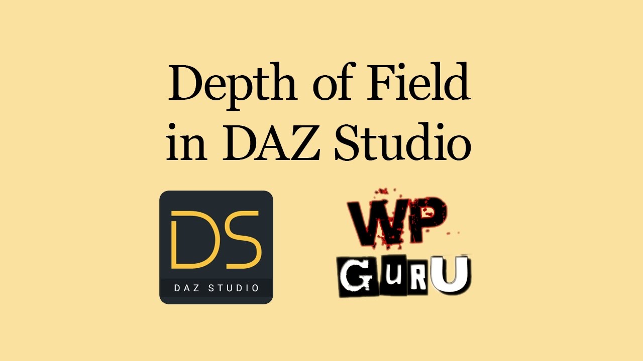 Rendering with Depth of Field in DAZ Studio
