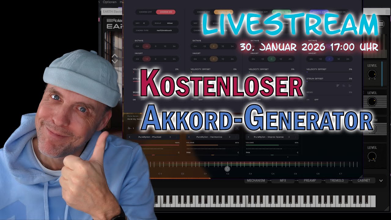 Livestream: Richtig guter kostenloser Chord Generator: Soundbox 1.2