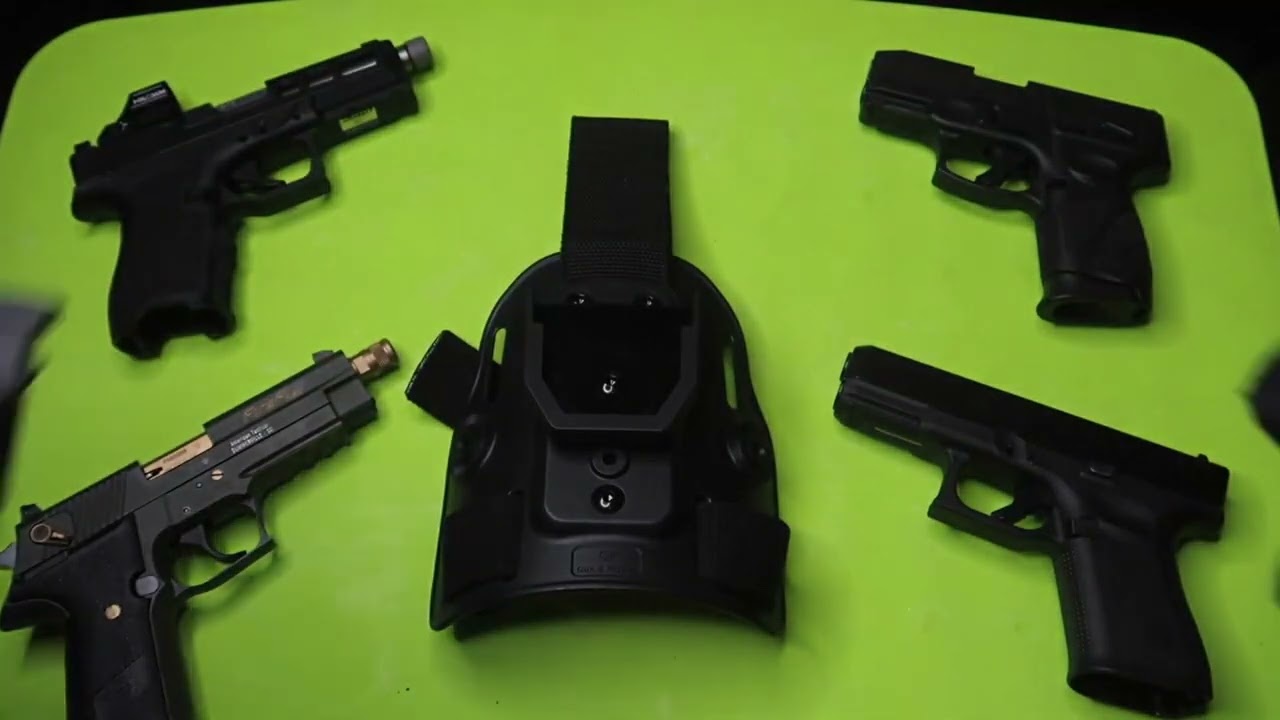 GUN & FLOWER Universal Drop Leg Holster Fits 100+ Full & Compact Pistols
