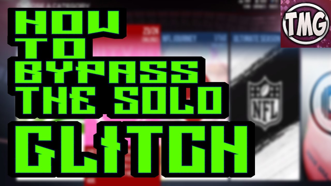 How To Bypass The Solo Glitch To Play Solo Challenges In MUT 17!!!!!!
