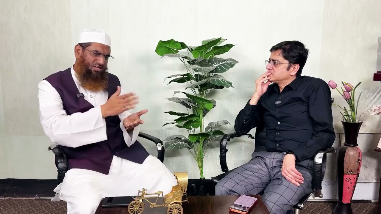 মুখোমুখি মাওলানা মামুনুল হক ও সাংবাদিক খালেদা মহিউদ্দিন 
