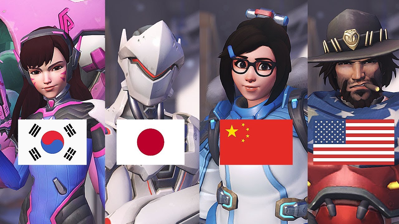 오버워치2 나라별 궁극기 대사 비교