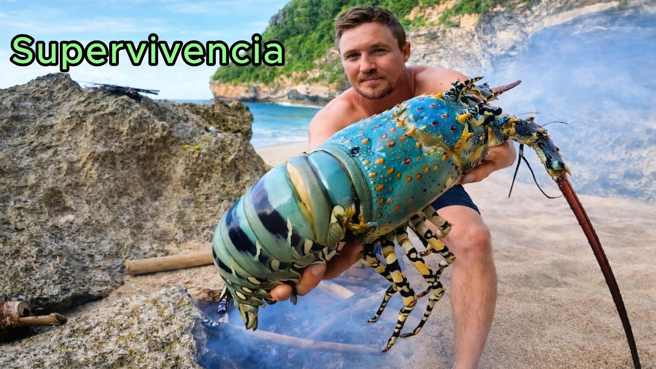 Sobreviví en una isla desierta cazando con las manos (sin comida ni agua)