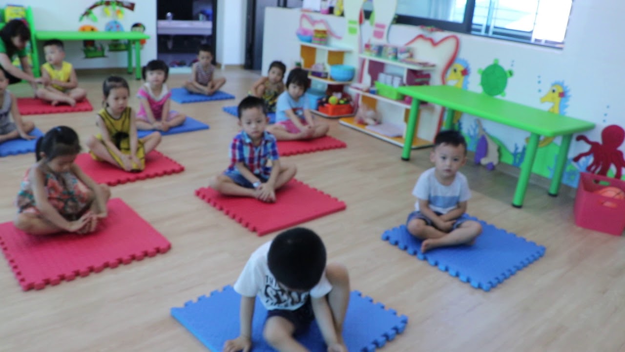 Giờ học Yoga tại Trường mầm non Song ngữ Green School