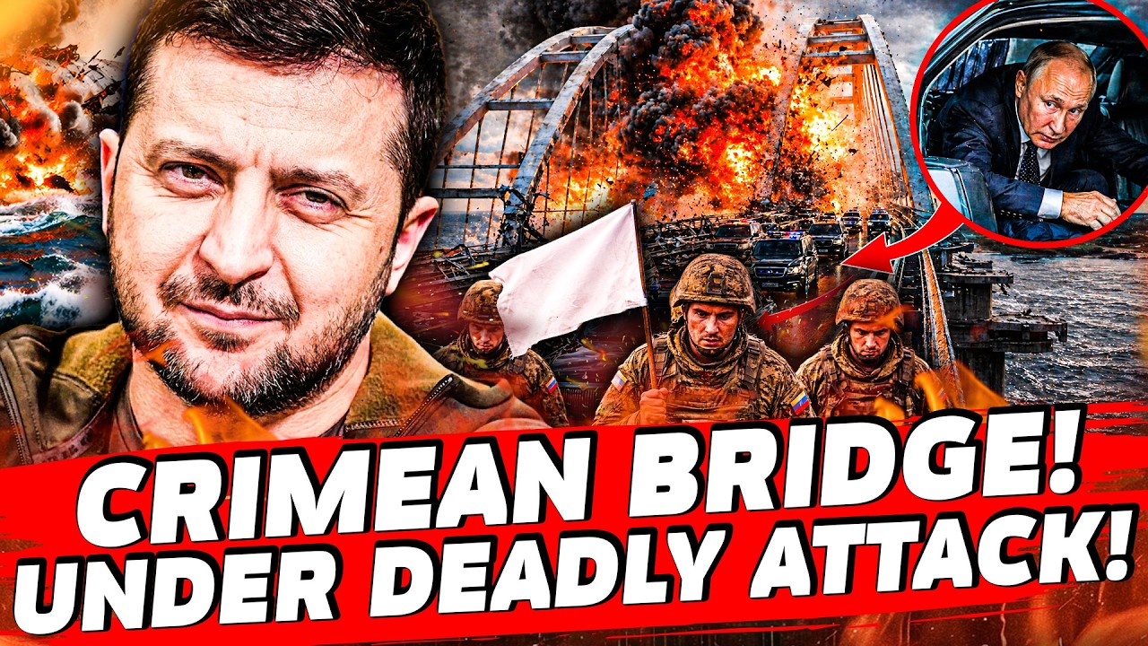💥IT HAPPENED 10 MINUTES AGO! CRIMEAN BRIDGE DESTROYED! IT SANK TO BOTTOM! SHIPS OBLITERATED!|DASHA