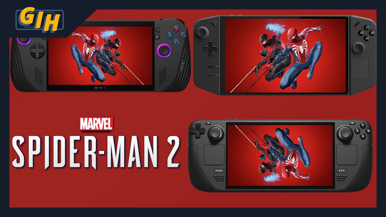 Spider-Man 2 &ndash; Steam Deck kontra Ally X kontra Legion Go