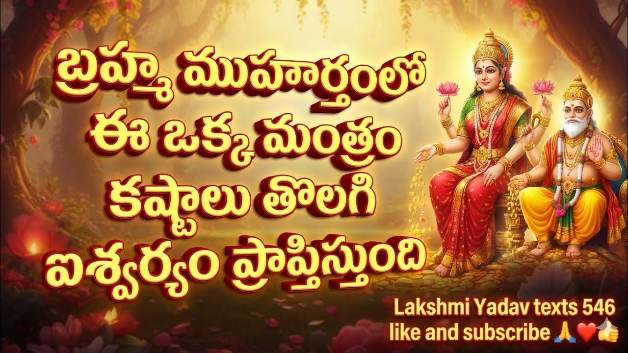 దరిద్రాన్ని తరిమికొట్టి కుబేరుడయ్యాడు? బ్రహ్మ ముహూర్తం పవర్ ఇదే!  The Secret Story of Lord Kubera.