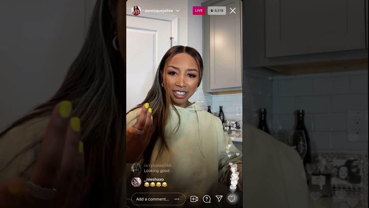 Zonnique went live and this happened... (4/13/21)
