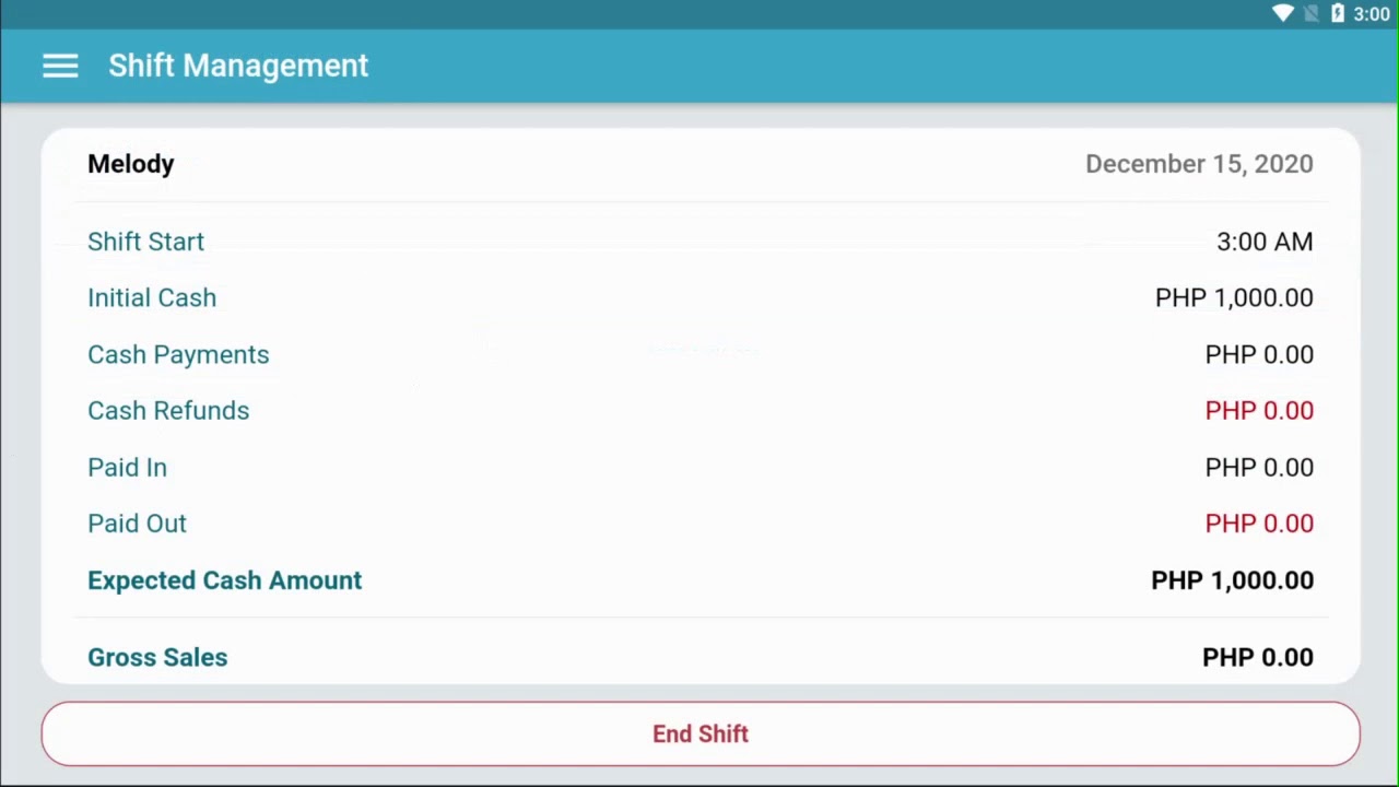 Starting a Shift on KaHero POS