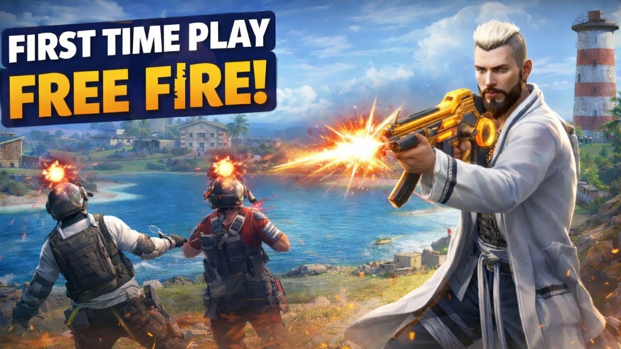 🔥 FIRST TIME PLAYING FREE FIRE! 🔥Today I played Free Fire for the very first time and OMG 😱 #ffvideo