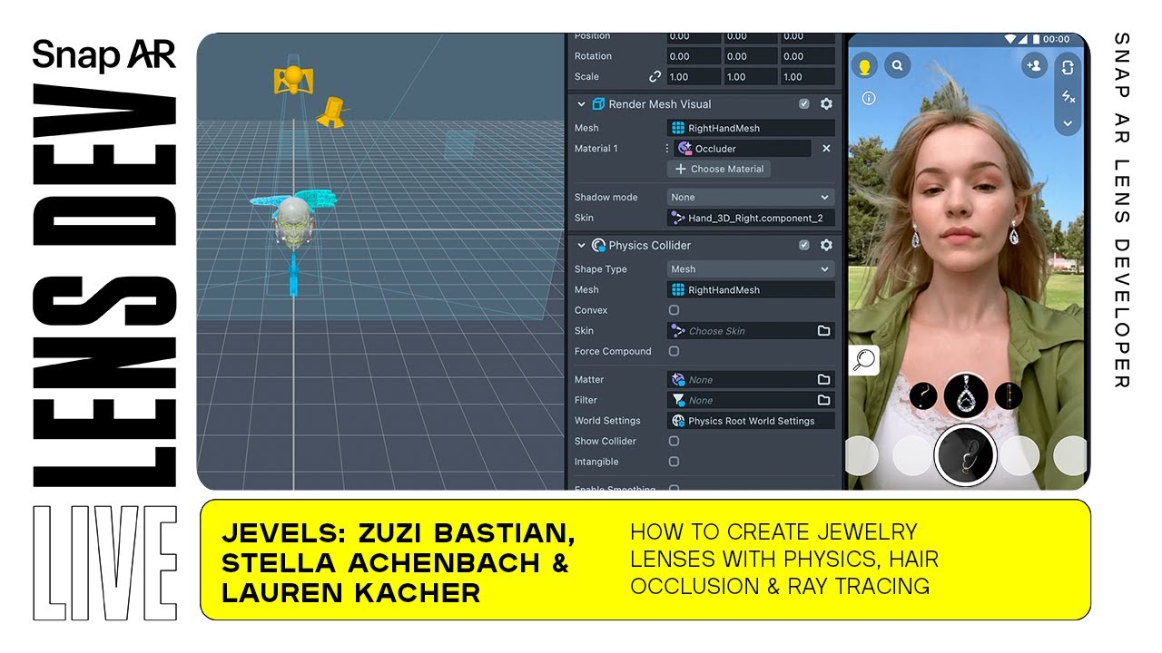 How to Create Jewelry Snapchat Lenses with Physics and Ray Tracing in Lens Studio