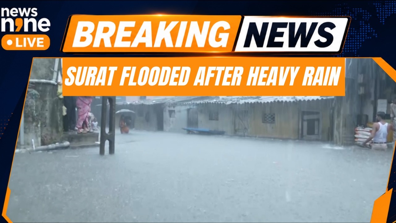Gujarat Flood : Heavy Rain Batters Surat, Homes Flooded Across The City | News9