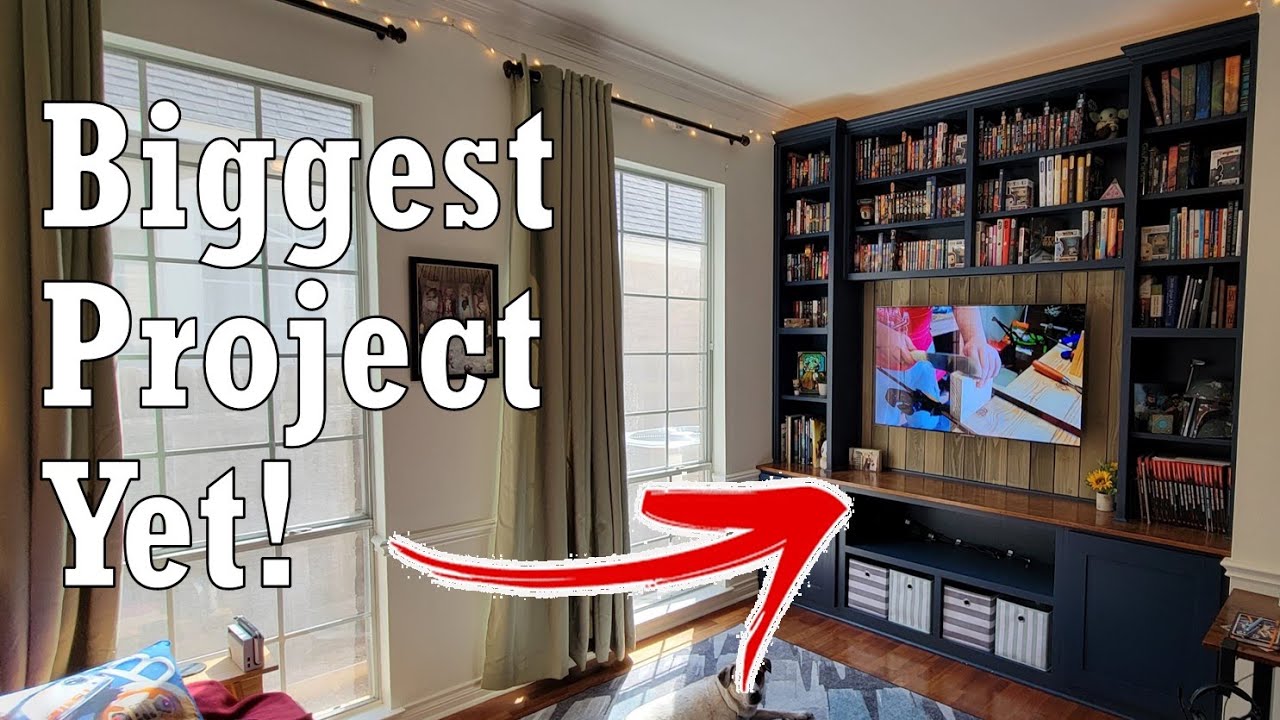 Media Center Build // BUILT IN CABINETS