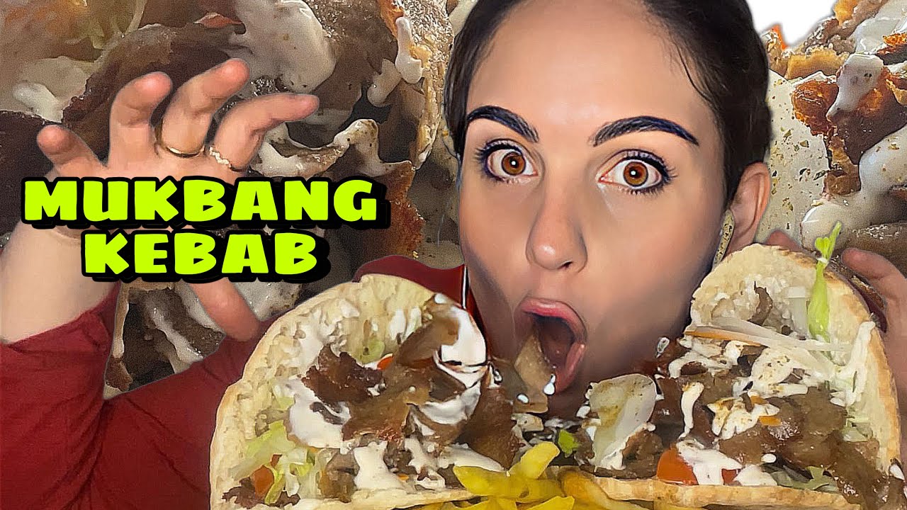 ASMR COMIENDO DÖNER KEBAB CON PATATAS Y MUCHA SALSA - MUKBANG | EATING SOUNDS