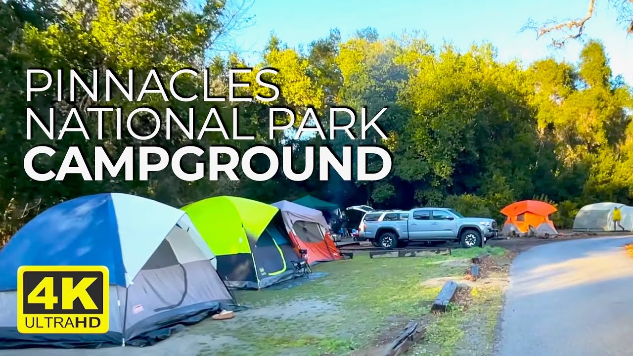 Pinnacles National Park Campground Drive Through 4K 60FPS HDR all Loops with Map Notes