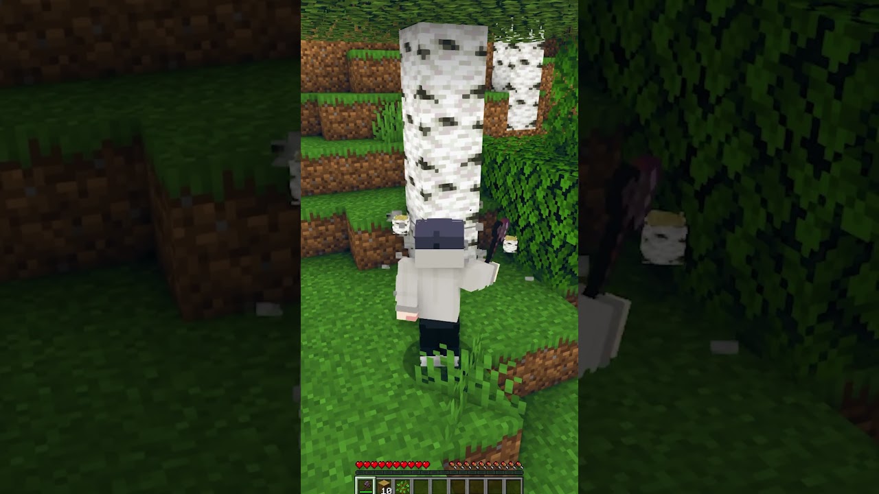 FALLING TREE - MINECRAFT MODS #shorts