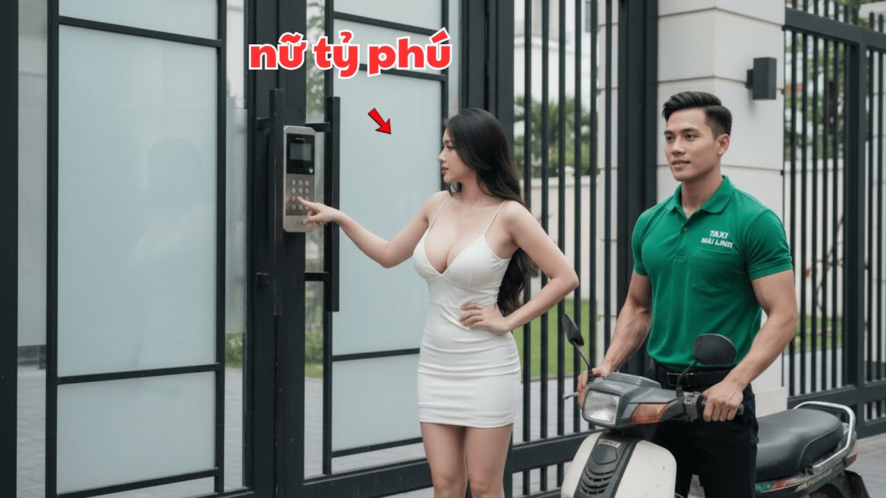 “Sửa xong… em sẽ thưởng riêng cho anh?” — 5 phút sau, nữ tỷ phú đứng hình trước anh xe ôm