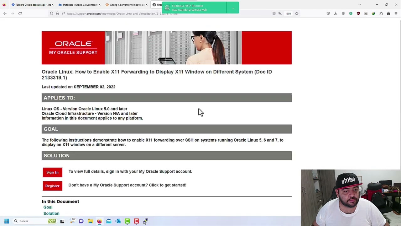 X11Forwading (Aplicaciones de Escritorio) en Oracle Linux - Oracle Cloud