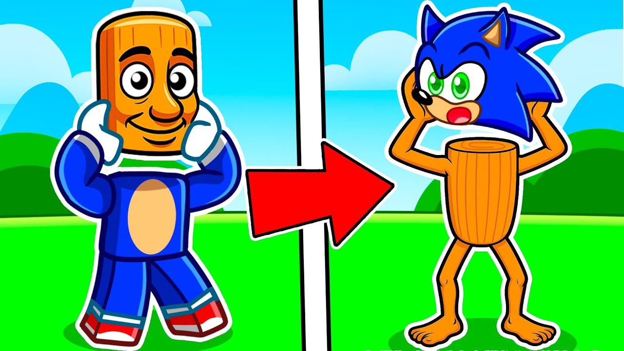 Cambiamos las PARTES de MI CUERPO con Tung Tung Tung Sahur en Roblox!