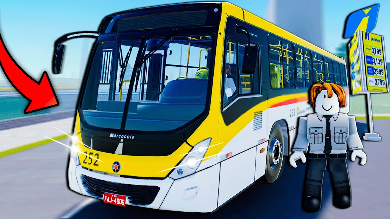 TRABALHANDO de MOTORISTA DE ONIBUS POR 1 DIA NO ROBLOX! 