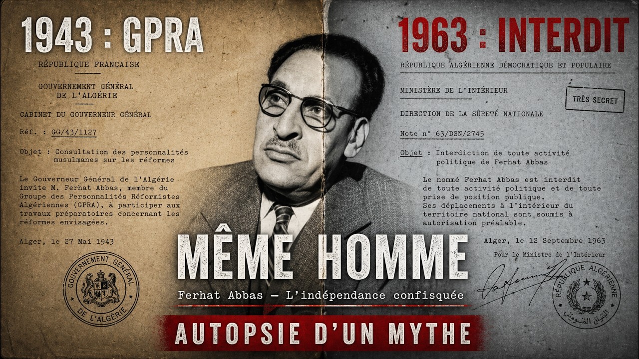 Ferhat Abbas : cam&eacute;l&eacute;on ou homme de conviction ? Ce que les archives r&eacute;v&egrave;lent