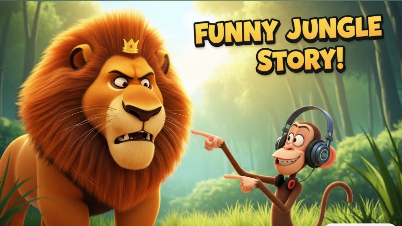 Lion vs Monkey 😂 | Funny Hindi Animation Kahani | Comedy Jungle Story