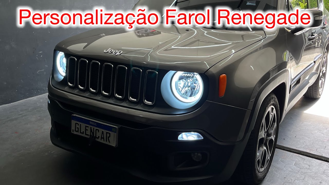 Personalização de Farol Jeep Renegade | LED, DRL e Angel Eyes