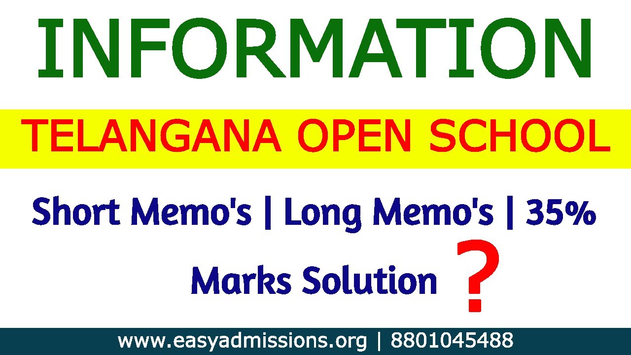 When TS Open School Issue Short, Long Memo 2021| #tsopenschoollatestnews | SSC, Open Inter GO Copy